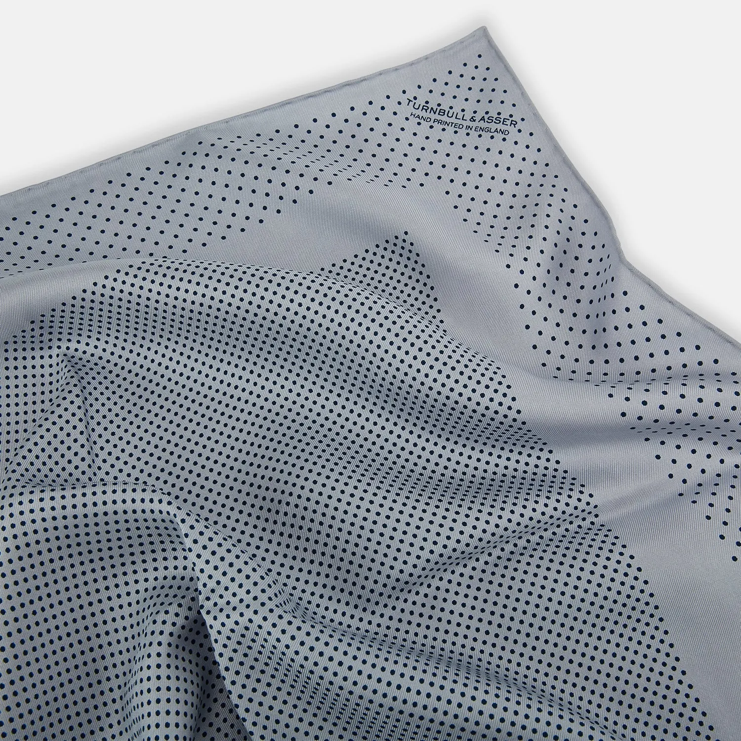 Grey Dot Silk Pocket Square sold by Turnbull & Asser product image thumbnail 2