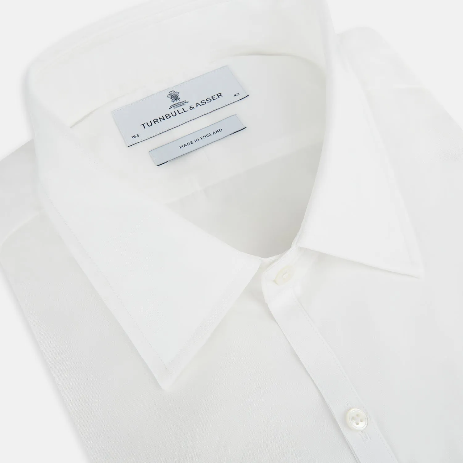 PLAIN WHITE WESTMINSTER SHIRT WITH TURNBULL COLLAR AND 3- BUTTON CUFFS sold by Turnbull & Asser product image thumbnail 2