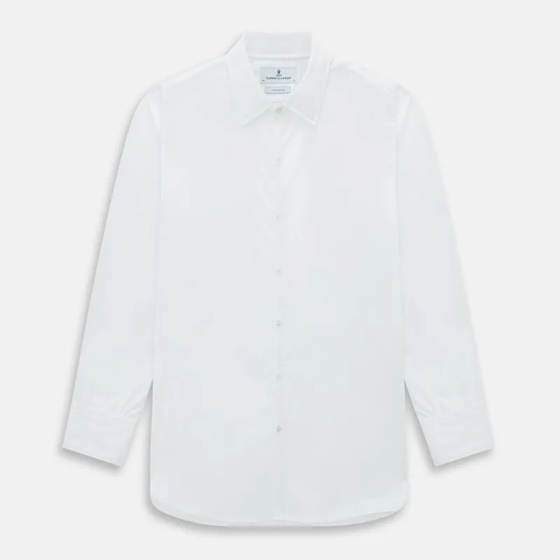 PLAIN WHITE WESTMINSTER SHIRT WITH TURNBULL COLLAR AND 3- BUTTON CUFFS sold by Turnbull & Asser