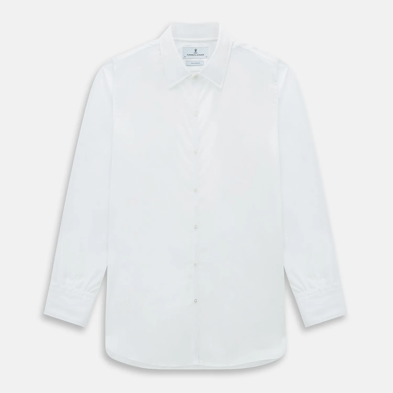 PLAIN WHITE WESTMINSTER SHIRT WITH TURNBULL COLLAR AND 3- BUTTON CUFFS sold by Turnbull & Asser