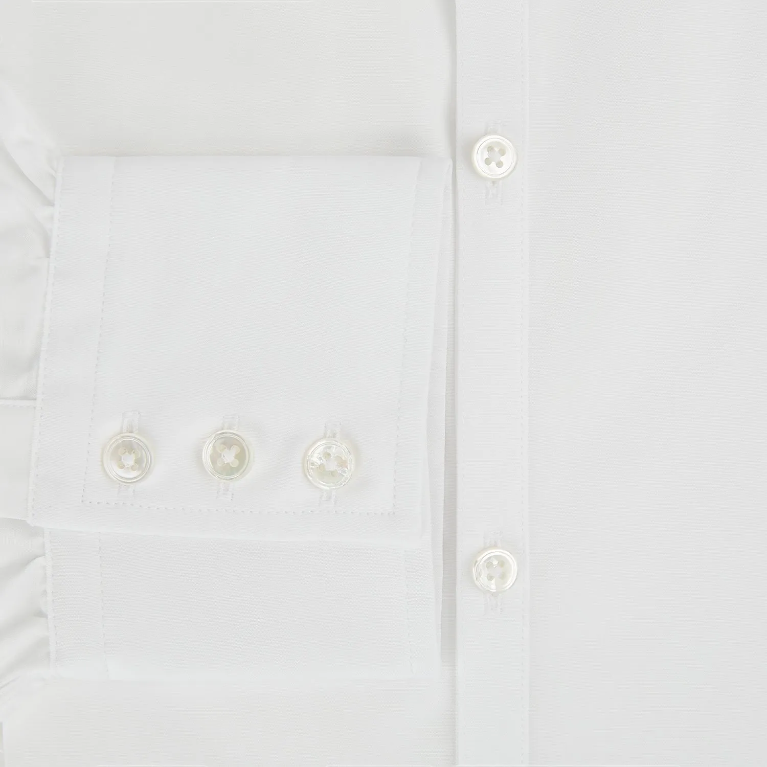 PLAIN WHITE WESTMINSTER SHIRT WITH TURNBULL COLLAR AND 3- BUTTON CUFFS sold by Turnbull & Asser product image thumbnail 4