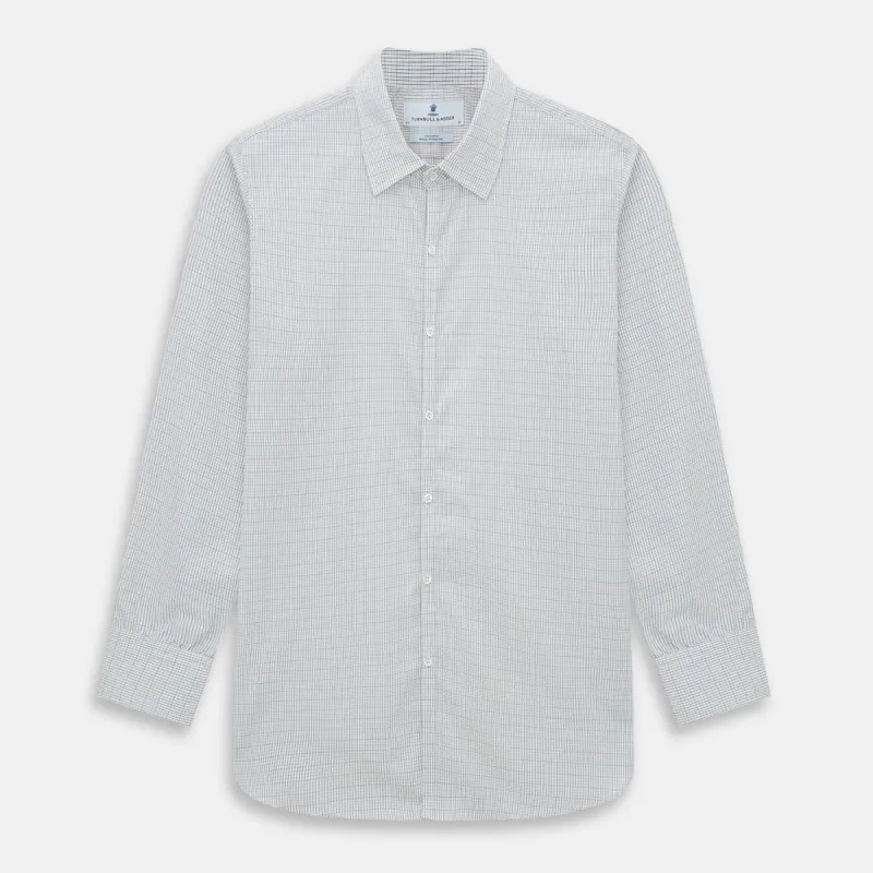 BURGUNDY AND GREEN DOUBLE GRID CHECK WESTMINSTER SHIRT sold by Turnbull & Asser