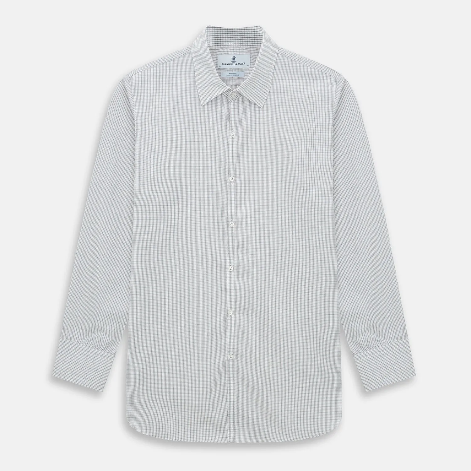 BURGUNDY AND GREEN DOUBLE GRID CHECK WESTMINSTER SHIRT sold by Turnbull & Asser