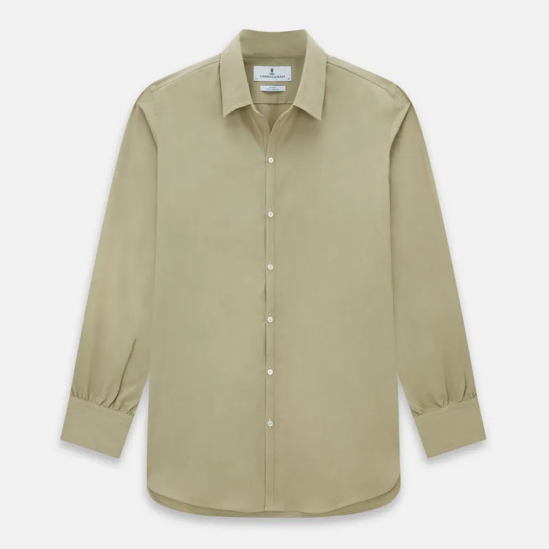 TAUPE WINDSOR SHIRT sold by Turnbull & Asser