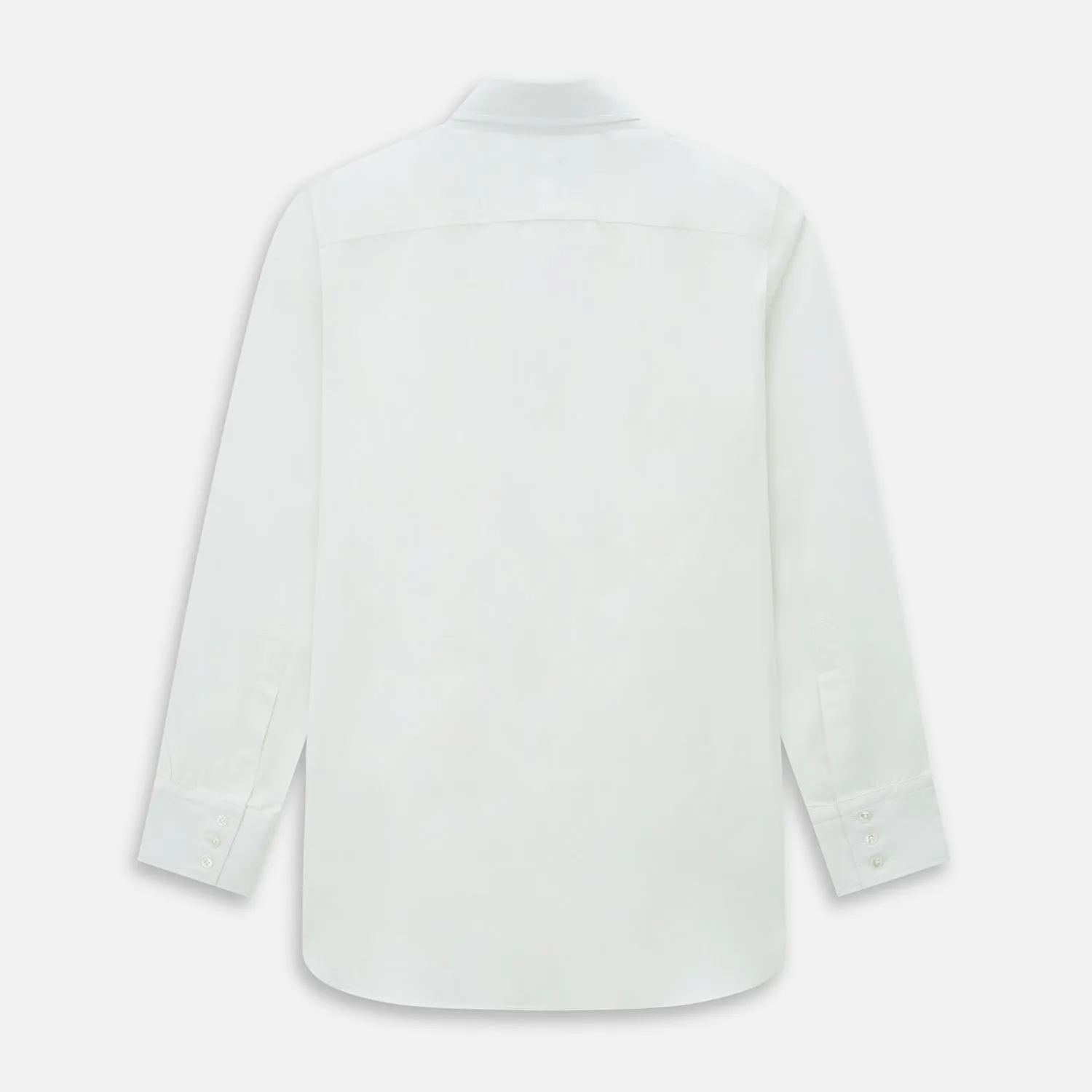 PLAIN WHITE WINDSOR SHIRT WITH TURNBULL OPEN COLLAR AND 3-BUTTON CUFFS sold by Turnbull & Asser product image thumbnail 3