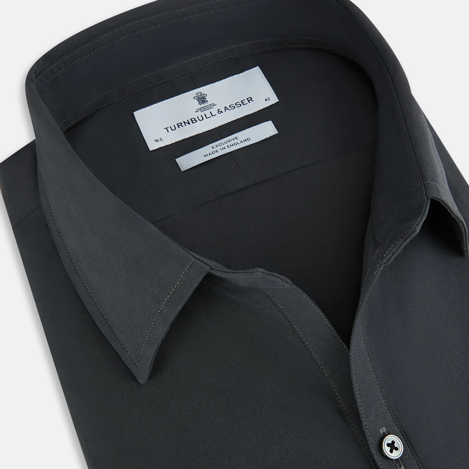 CHARCOAL WINDSOR SHIRT sold by Turnbull & Asser product image thumbnail 2