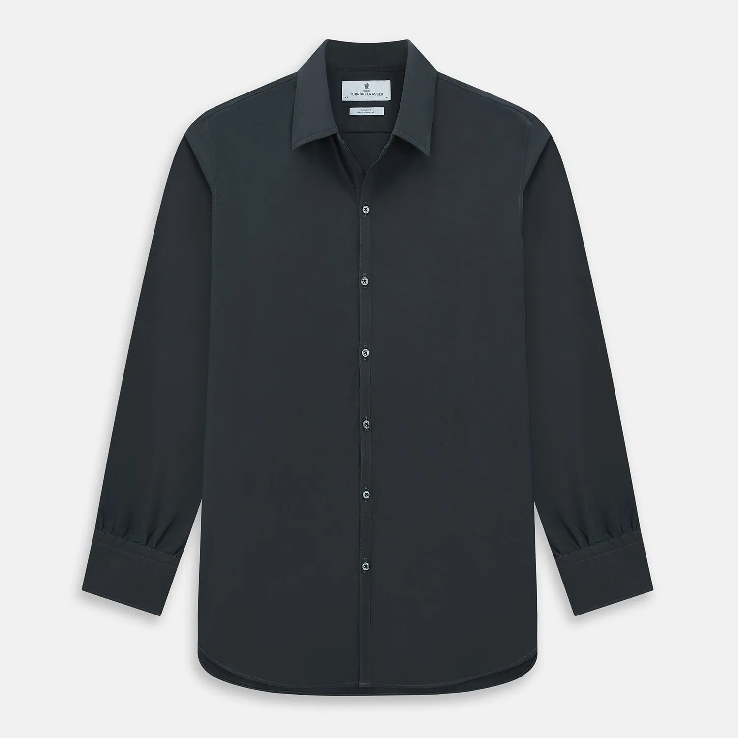 CHARCOAL WINDSOR SHIRT sold by Turnbull & Asser