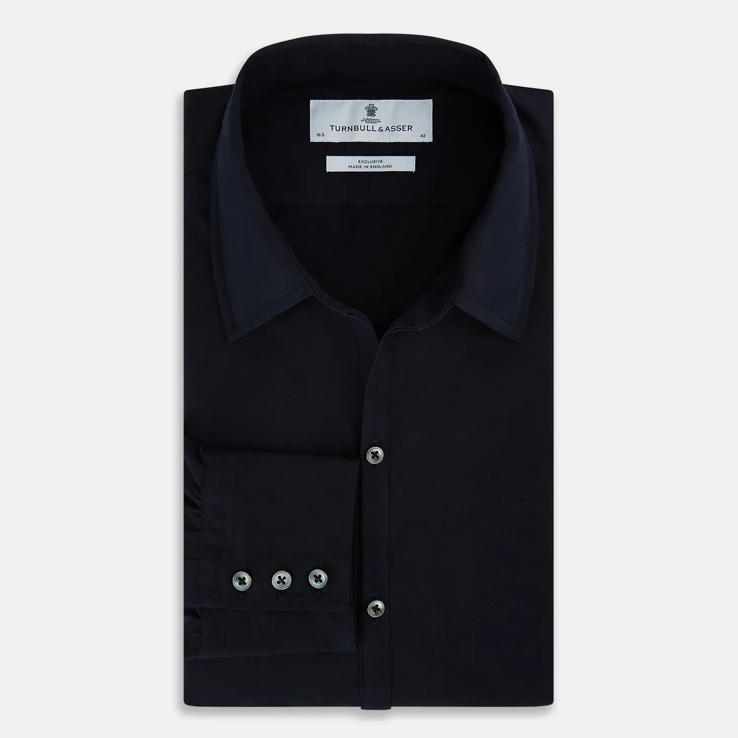 NAVY BLUE WINDSOR SHIRT sold by Turnbull & Asser product image thumbnail 5