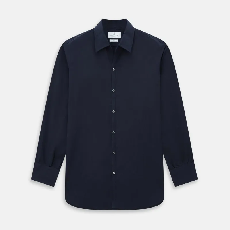 NAVY BLUE WINDSOR SHIRT sold by Turnbull & Asser