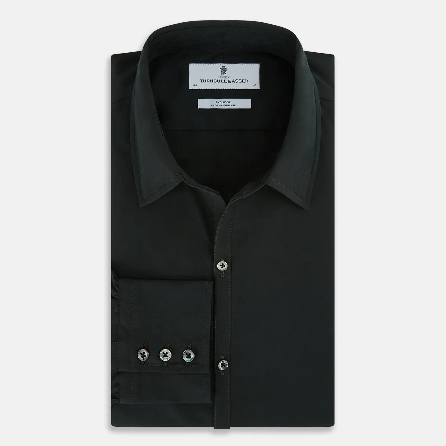 FOREST GREEN WINDSOR SHIRT sold by Turnbull & Asser product image thumbnail 5