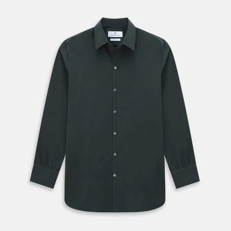 FOREST GREEN WINDSOR SHIRT sold by Turnbull & Asser