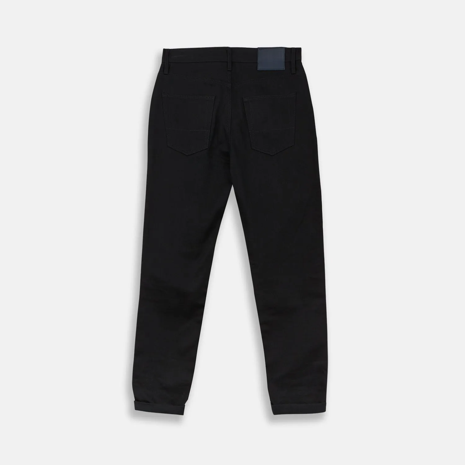 Black Italian Selvedge Denim Jeans sold by Turnbull & Asser product image thumbnail 3