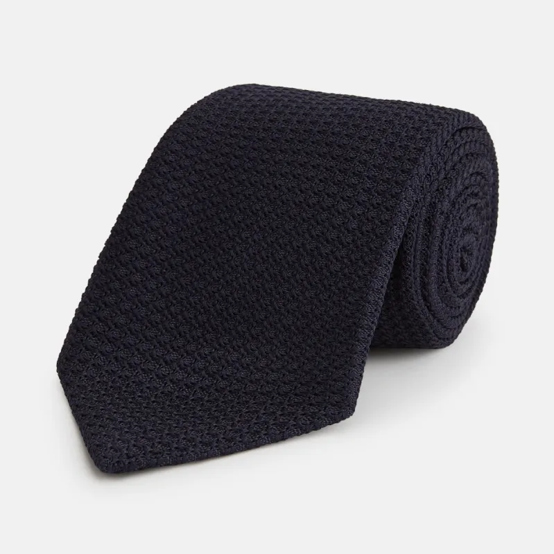 GRENADINE NEW NAVY TIE sold by Turnbull & Asser