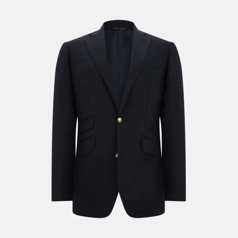 Navy Single Breasted Classic Blazer sold by Turnbull & Asser