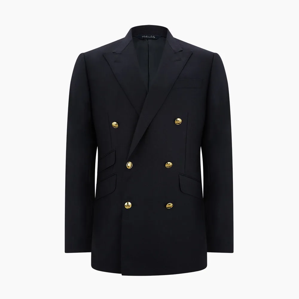 Navy Double Breasted Classic Blazer sold by Turnbull & Asser product image thumbnail 5
