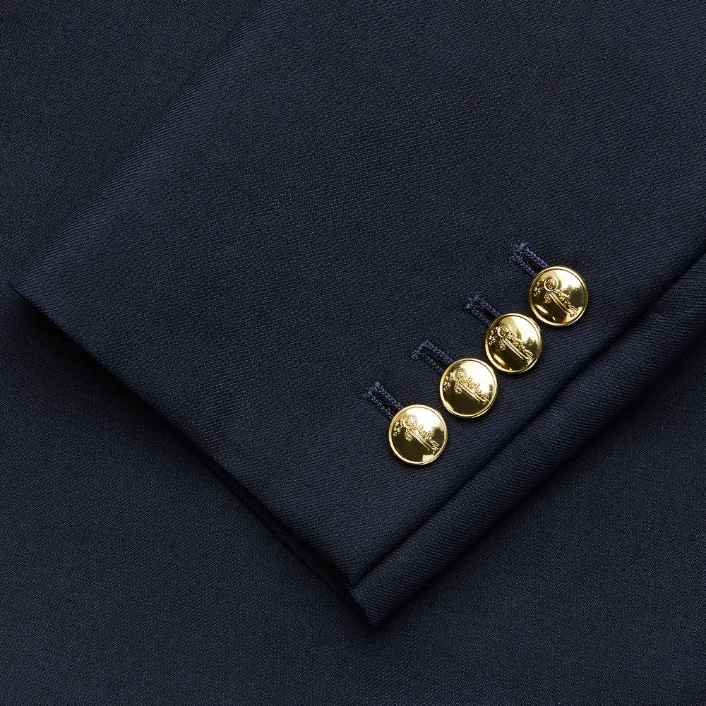 Navy Double Breasted Classic Blazer sold by Turnbull & Asser product image thumbnail 4