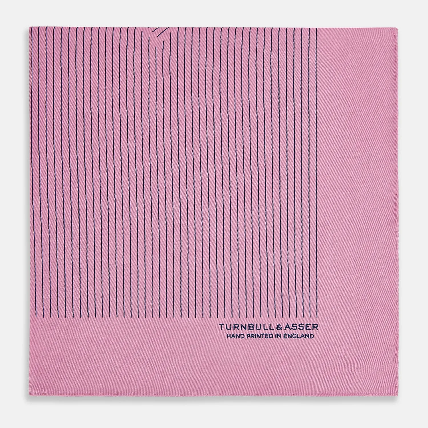 Pink Stripe Silk Pocket Square sold by Turnbull & Asser product image thumbnail 4
