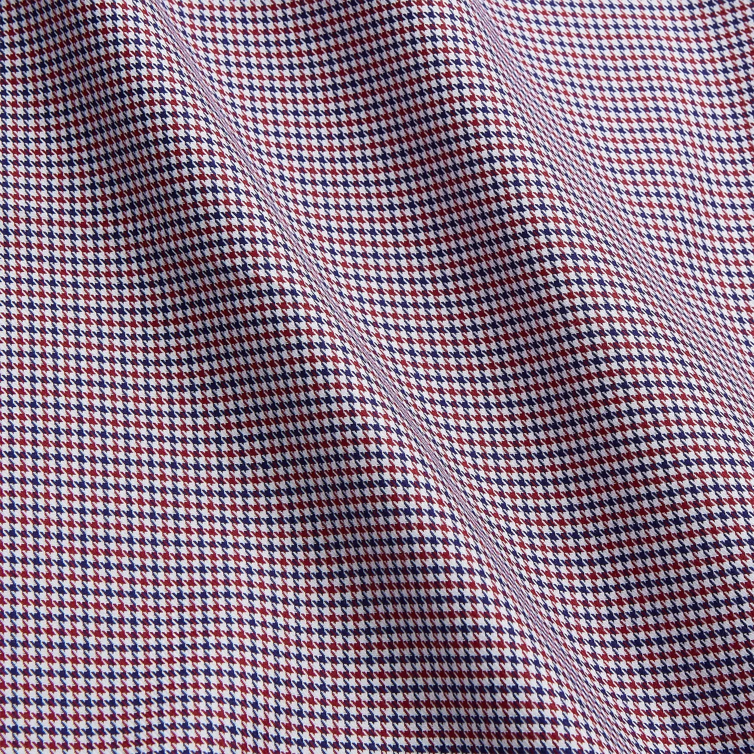 Burgundy Multi Check Contrast Cotton Gown sold by Turnbull & Asser product image thumbnail 4