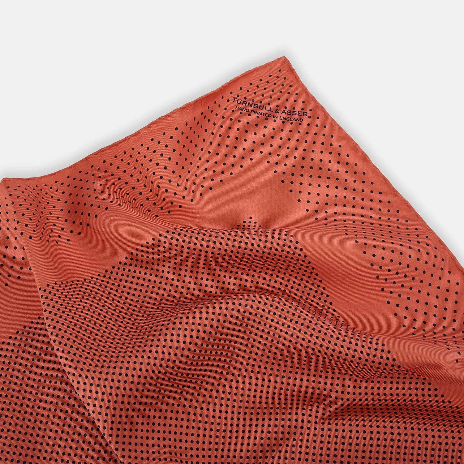 Orange Dot Silk Pocket Square sold by Turnbull & Asser product image thumbnail 2