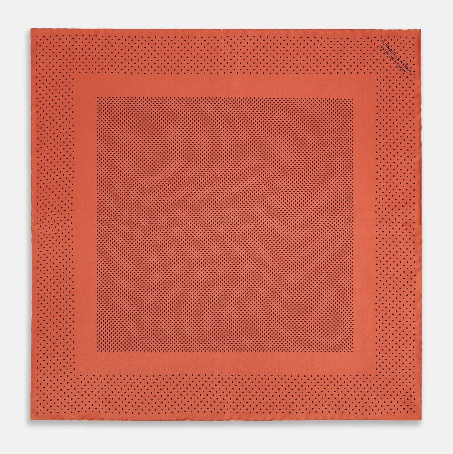 Orange Dot Silk Pocket Square sold by Turnbull & Asser product image thumbnail 4