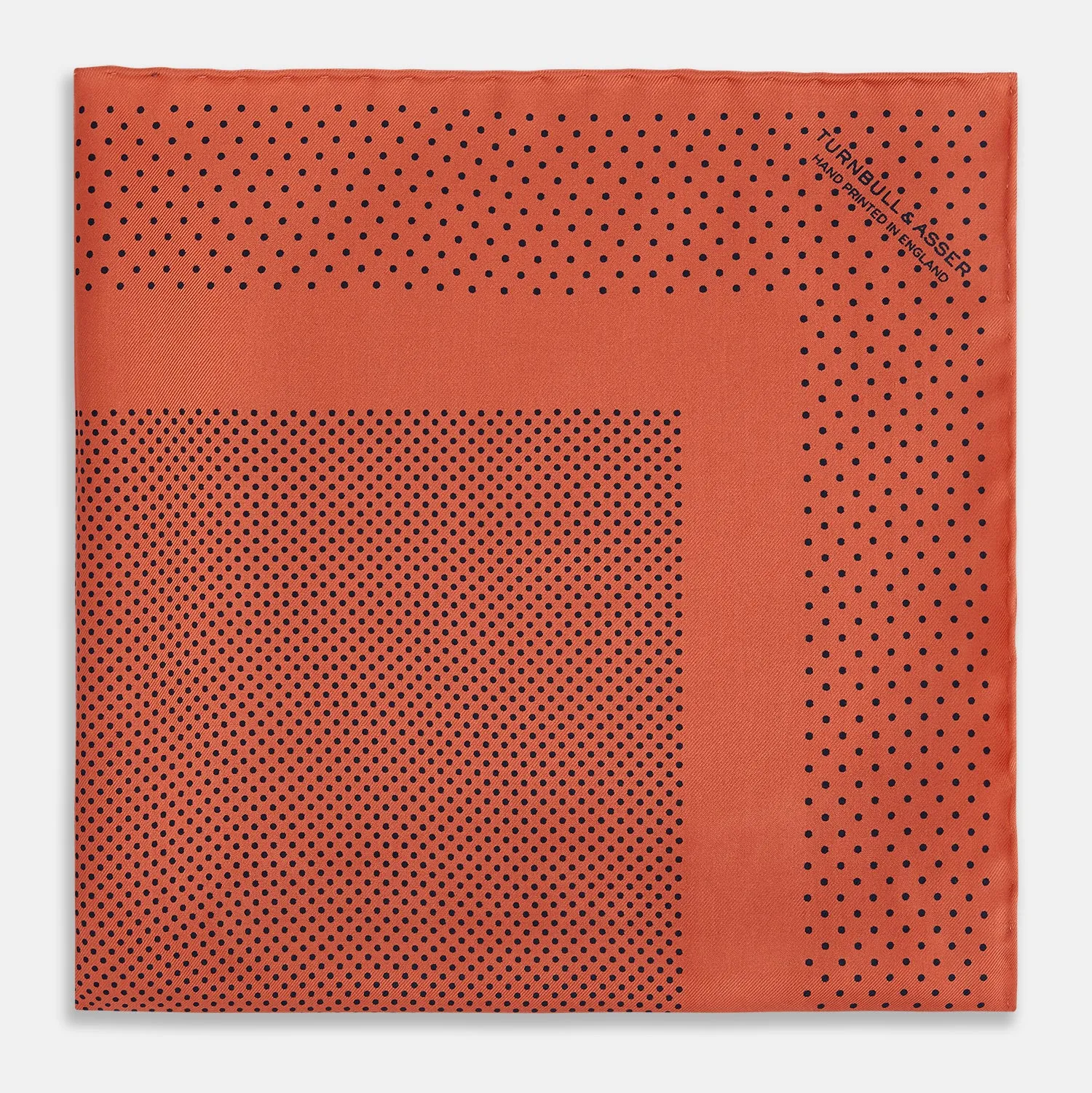 Orange Dot Silk Pocket Square sold by Turnbull & Asser product image thumbnail 3