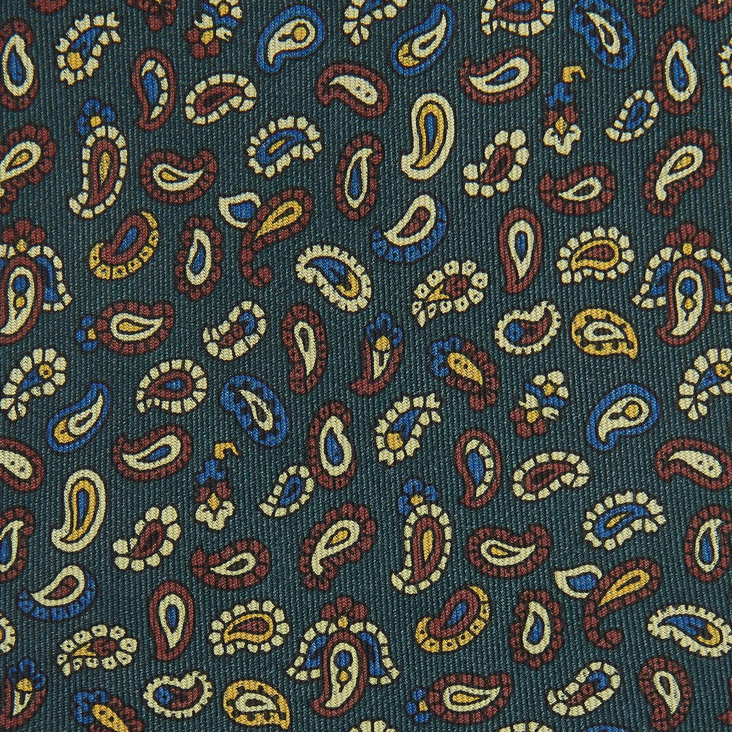 Marine Blue Paisley Silk Tie sold by Turnbull & Asser product image thumbnail 2