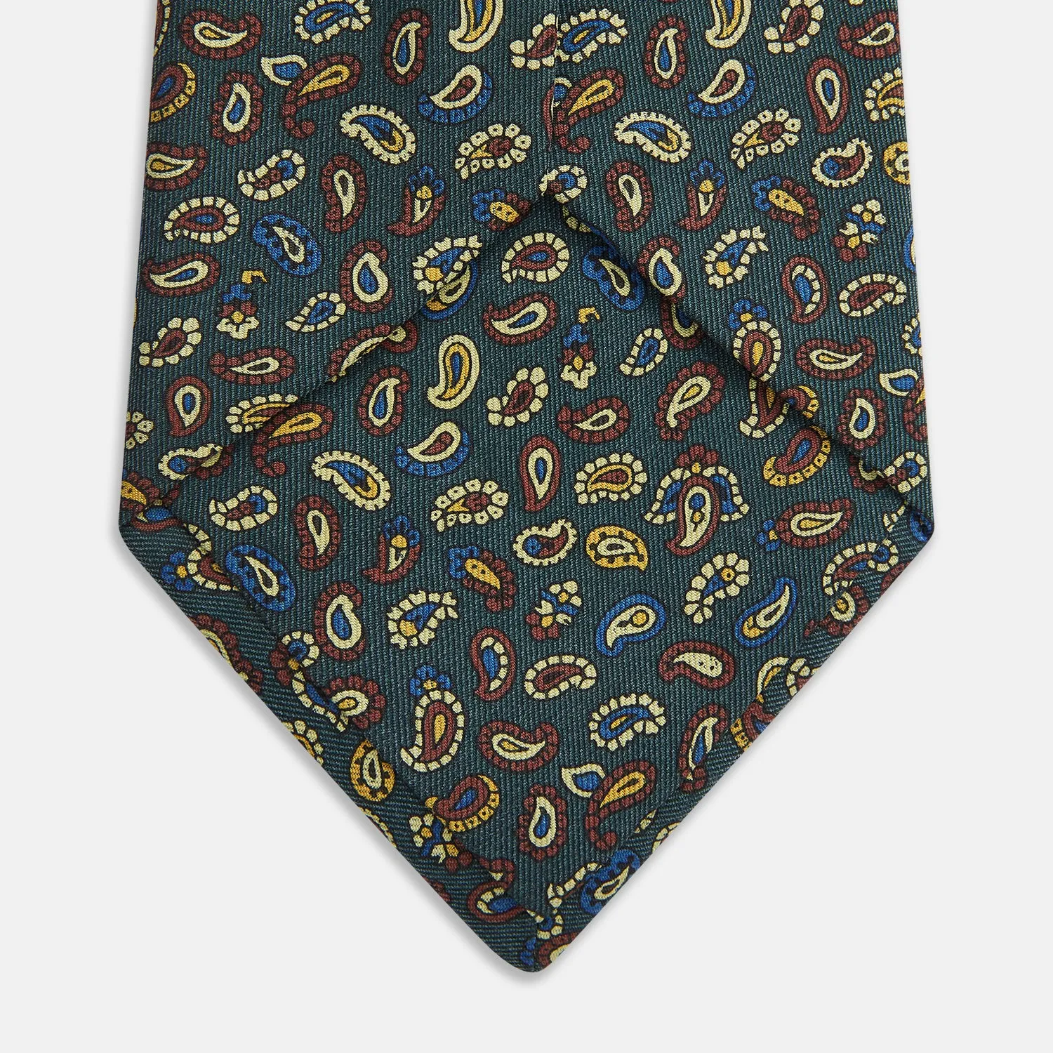 Marine Blue Paisley Silk Tie sold by Turnbull & Asser product image thumbnail 3