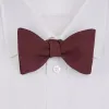 Burgundy Barathea Bow Tie sold by Turnbull & Asser