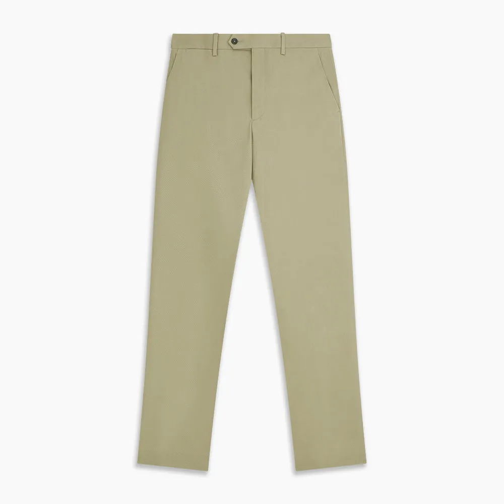 Beige Cotton Blend Manson Trousers sold by Turnbull & Asser product image thumbnail 4