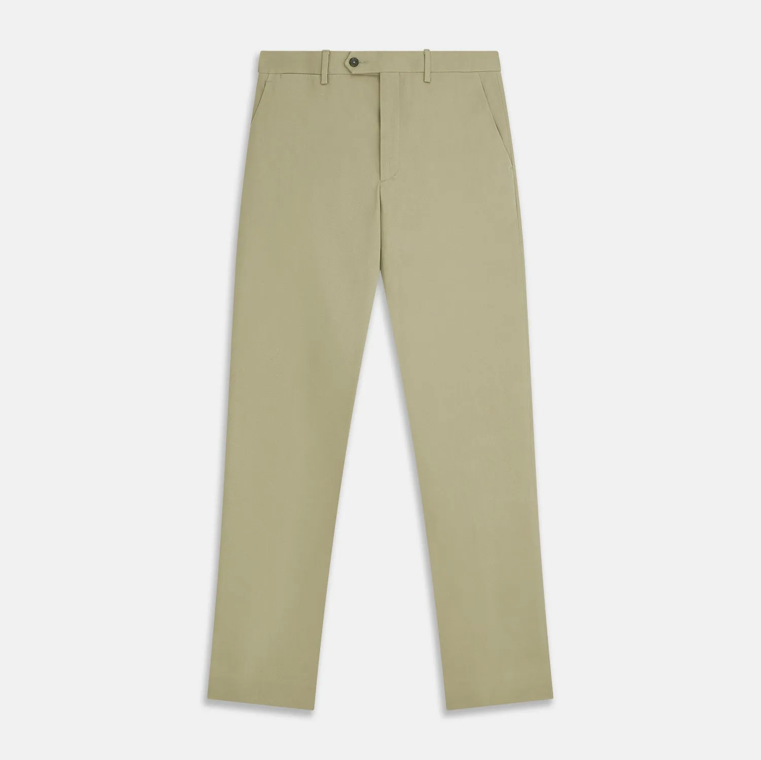 Beige Cotton Blend Manson Trousers sold by Turnbull & Asser