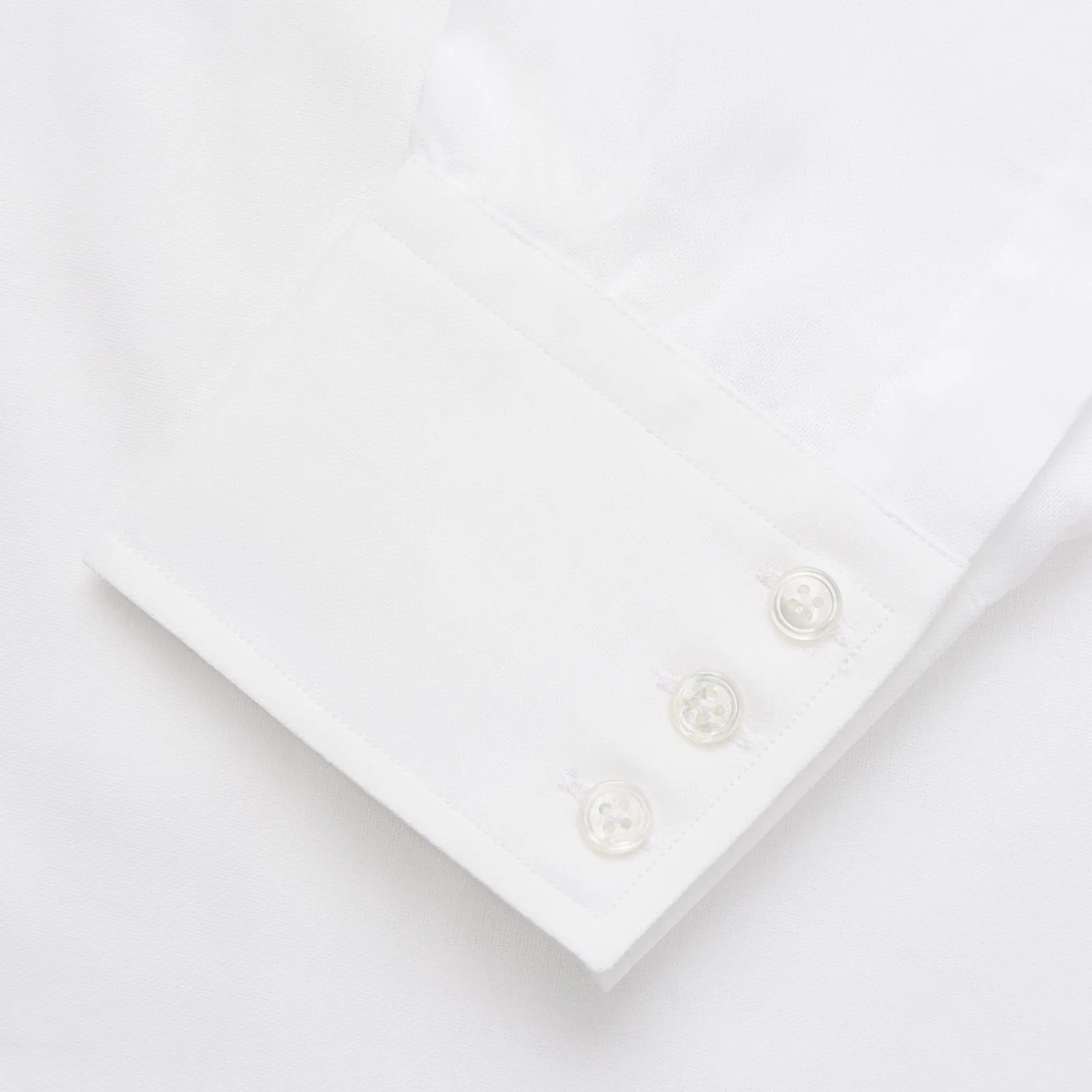 White Cotton Voile Regular Fit Mayfair Shirt sold by Turnbull & Asser product image thumbnail 3