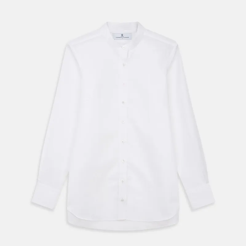 White Cotton Lauren Shirt sold by Turnbull & Asser