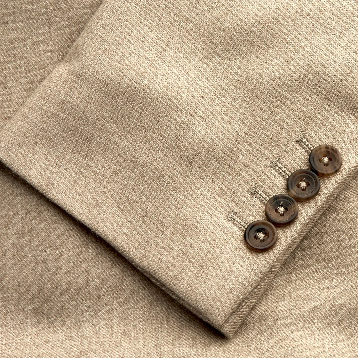 Beige Wool, Silk and Cashmere Bern Jacket sold by Turnbull & Asser product image thumbnail 5