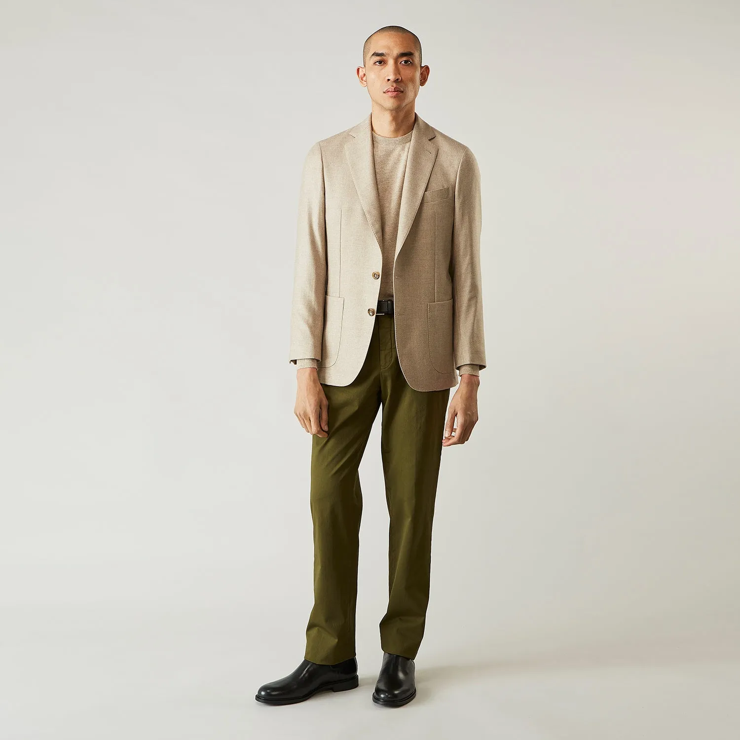 Beige Wool, Silk and Cashmere Bern Jacket sold by Turnbull & Asser product image thumbnail 3