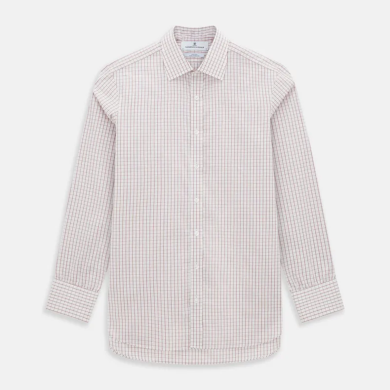 Red Tattersall Check Mayfair Shirt sold by Turnbull & Asser
