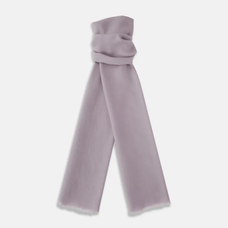 Lilac Cashmere Scarf sold by Turnbull & Asser