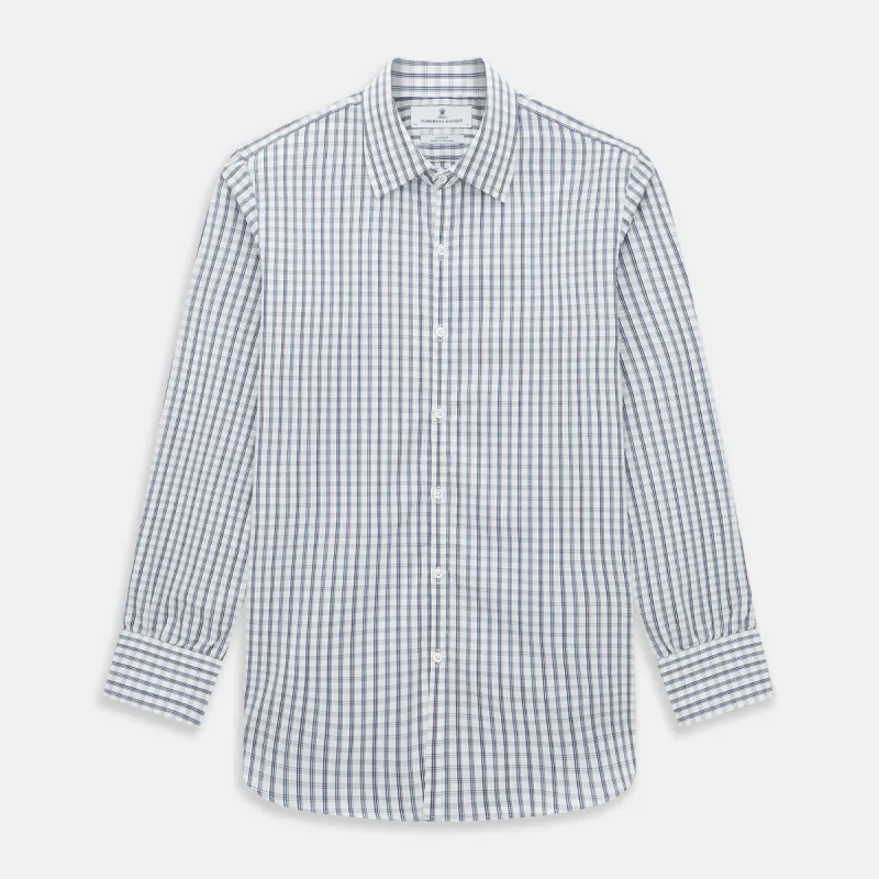 Azzurro Multi Check Westminster Shirt sold by Turnbull & Asser
