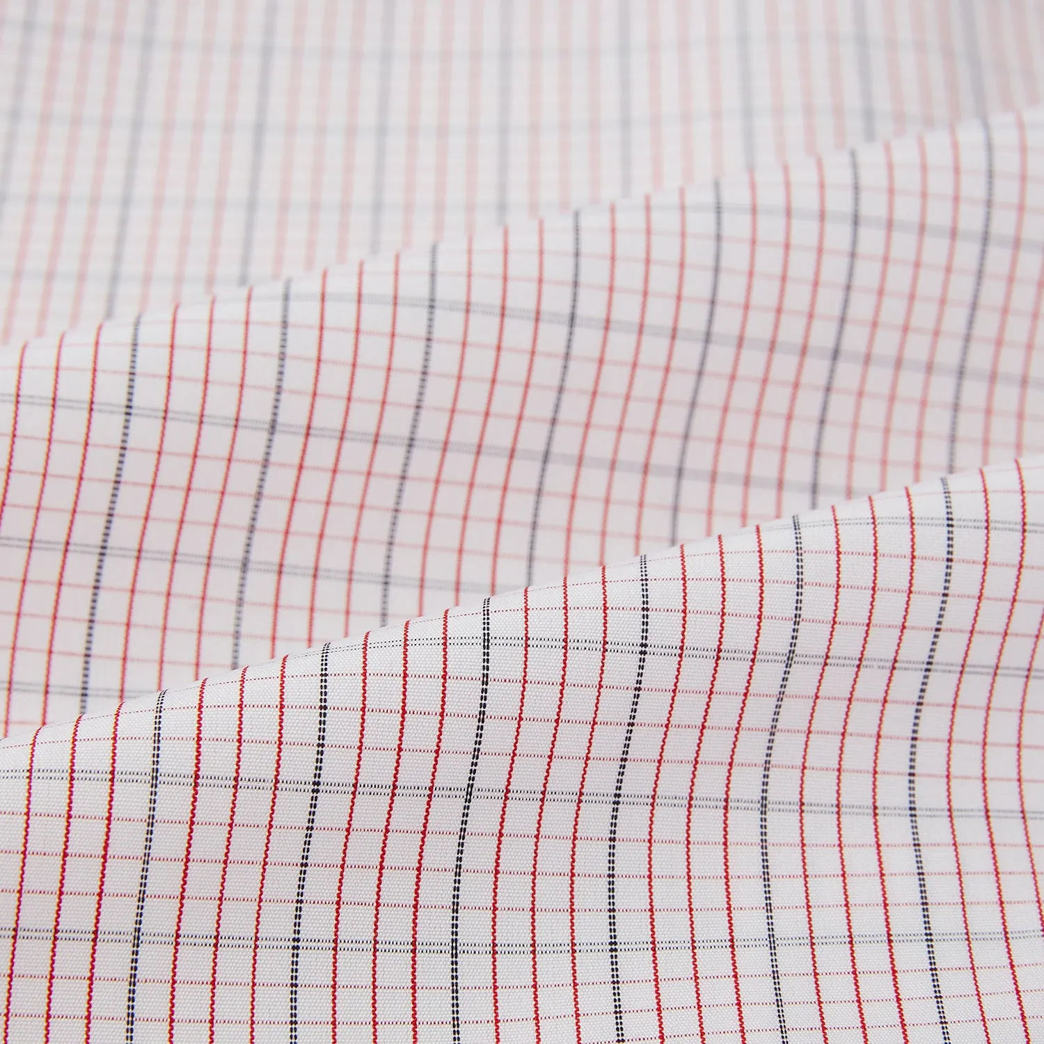 Red Micro Graph Check Mayfair Shirt sold by Turnbull & Asser product image thumbnail 5