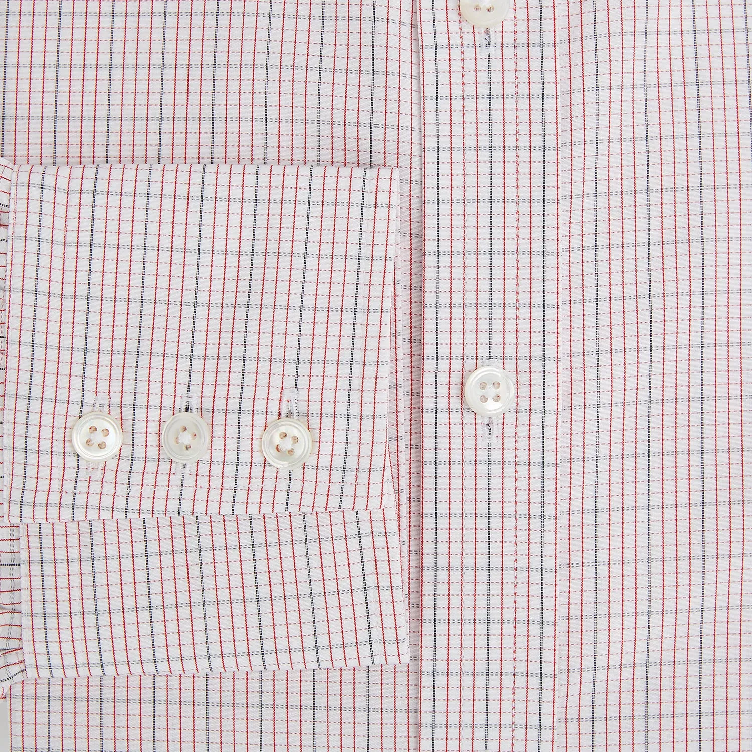 Red Micro Graph Check Mayfair Shirt sold by Turnbull & Asser product image thumbnail 4
