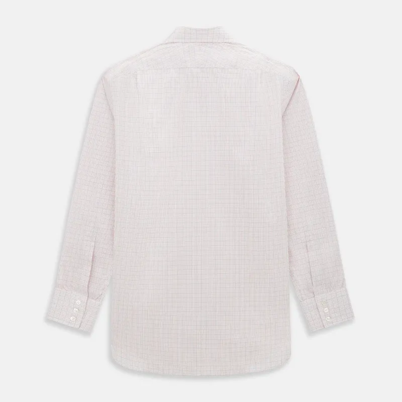Red Micro Graph Check Mayfair Shirt sold by Turnbull & Asser