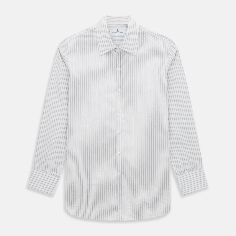 Red and Navy Graph Check Westminster Shirt sold by Turnbull & Asser