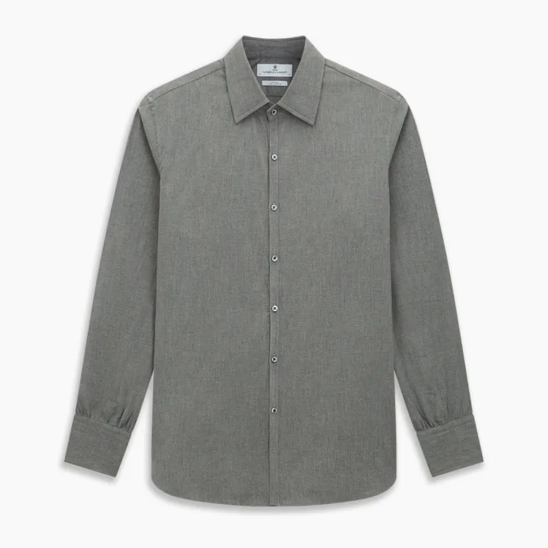 Pale Charcoal Westminster Shirt sold by Turnbull & Asser