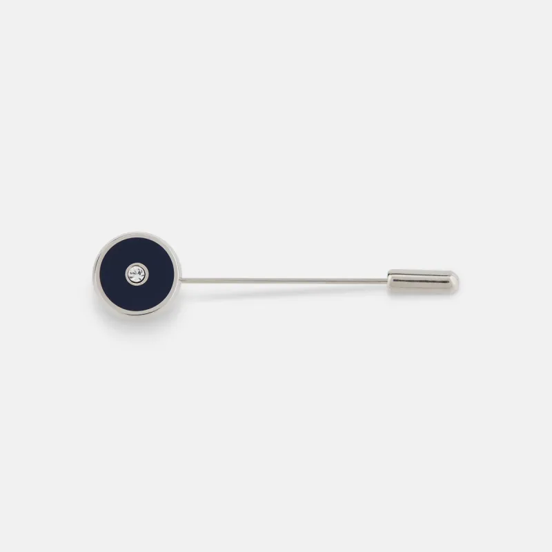 Navy Gemstone Lapel Pin sold by Turnbull & Asser