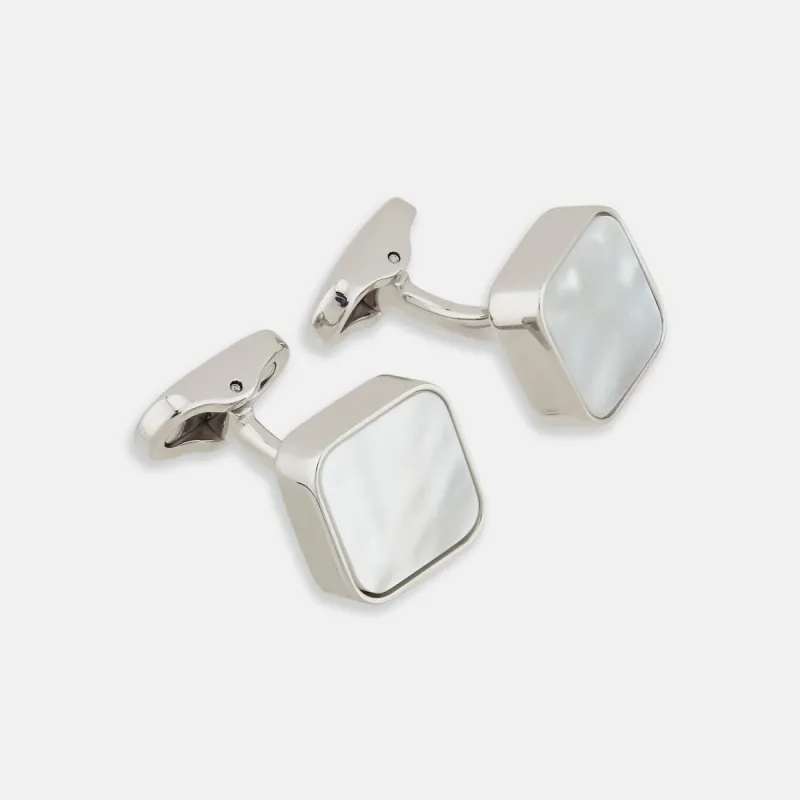 Mother of Pearl Square Cufflinks sold by Turnbull & Asser