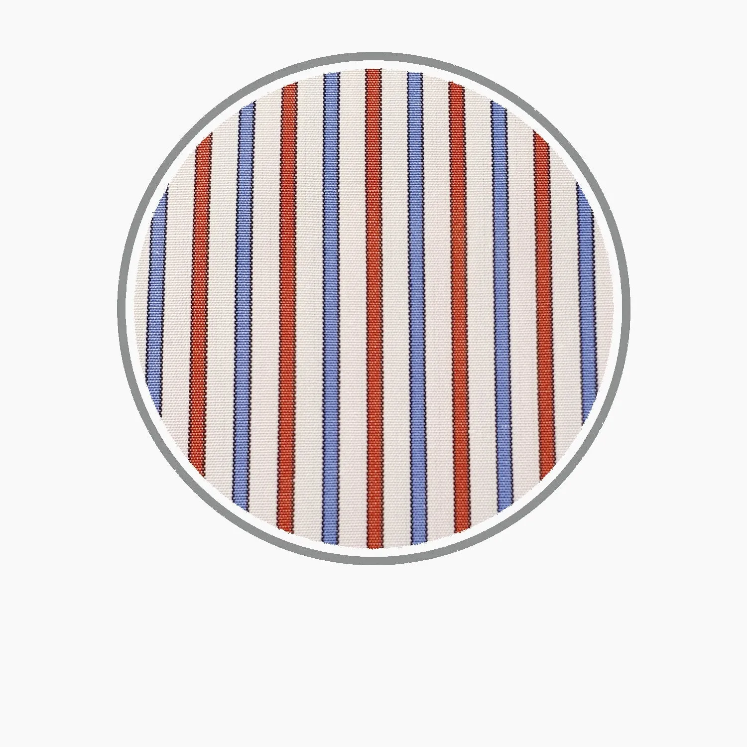 Blue and Red Stripe Silverline Cotton Fabric sold by Turnbull & Asser product image thumbnail 2