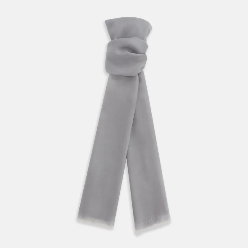 Grey Cashmere Scarf sold by Turnbull & Asser