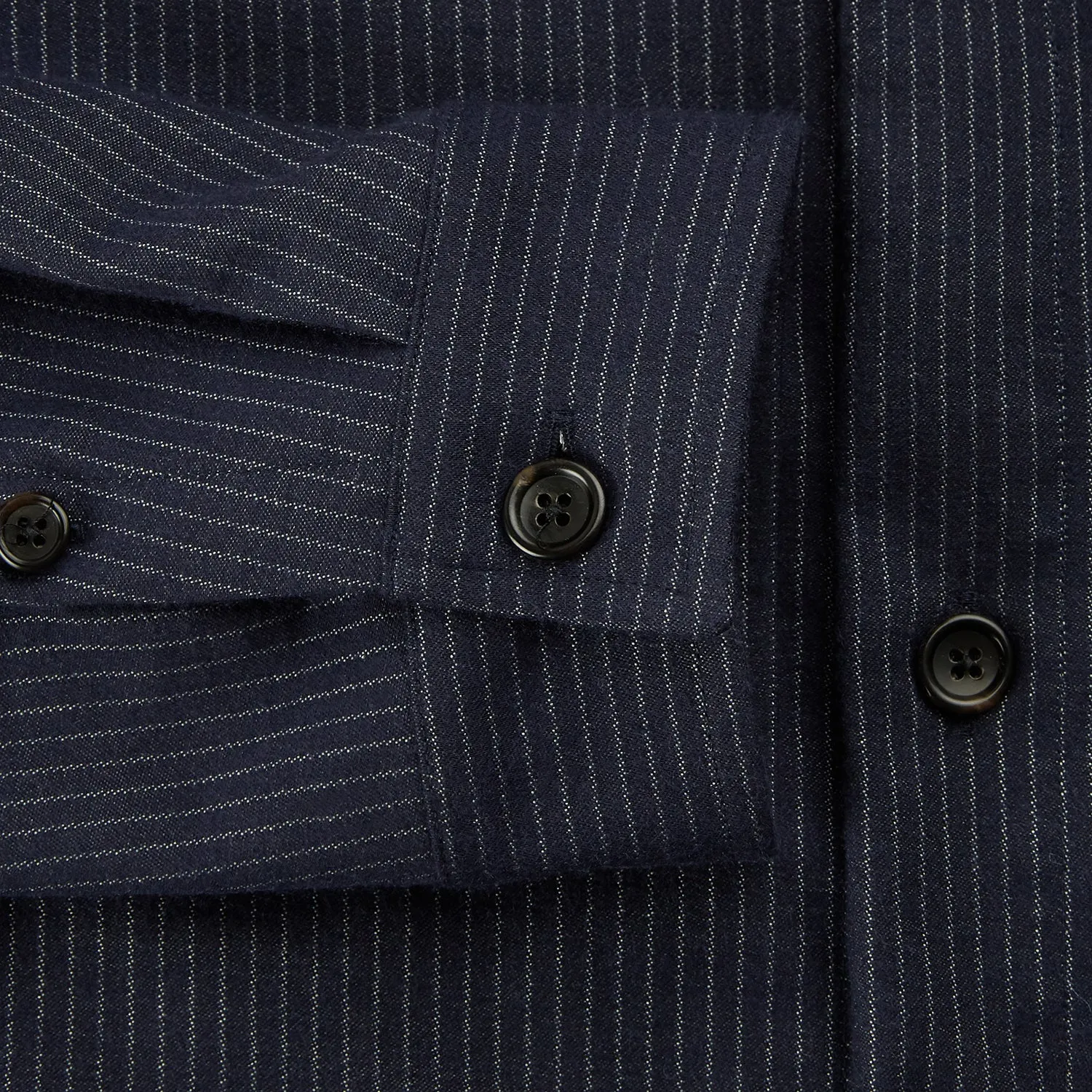 Navy Stripe Hampstead Overshirt sold by Turnbull & Asser product image thumbnail 4