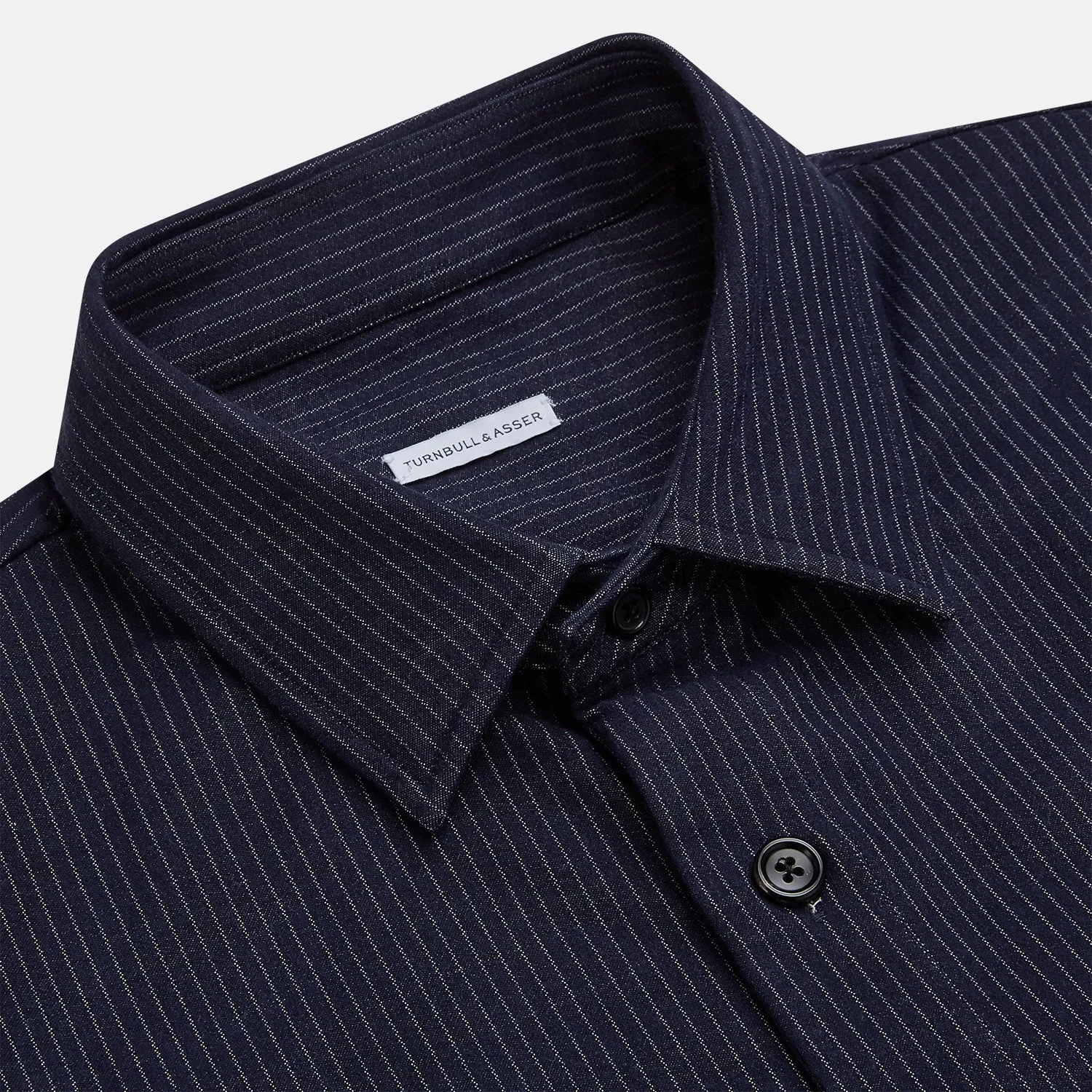 Navy Stripe Hampstead Overshirt sold by Turnbull & Asser product image thumbnail 2