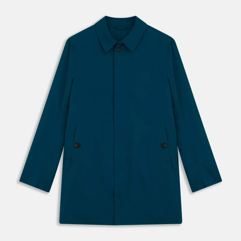 Blue Pack-Away Rain Mac sold by Turnbull & Asser