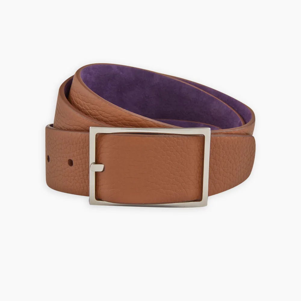 Lagun grained Nubuk Reversible Leather Belt sold by Turnbull & Asser product image thumbnail 3